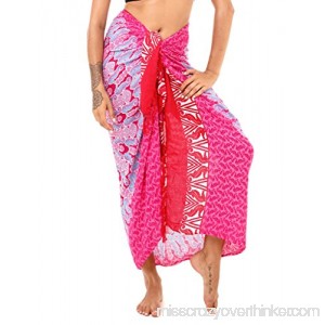 SHU-SHI Womens Beach Swimsuit Cover Up Sarong Wrap Seahorse Mandala & Coconut Tie One Size B017YDPJOW
